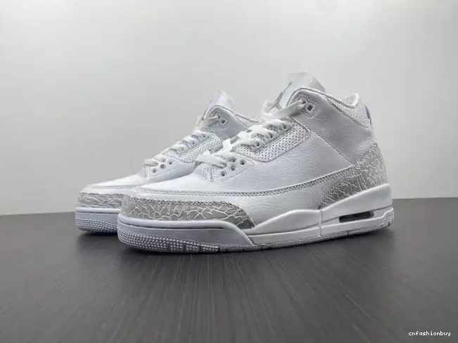 'Triple Air Jordan PS 429487-111 3 Retro White' 0613